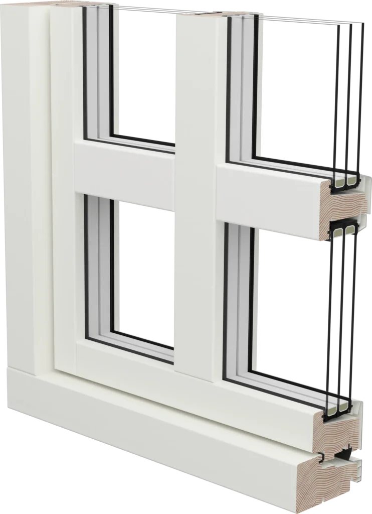 Glasdelande mittpost