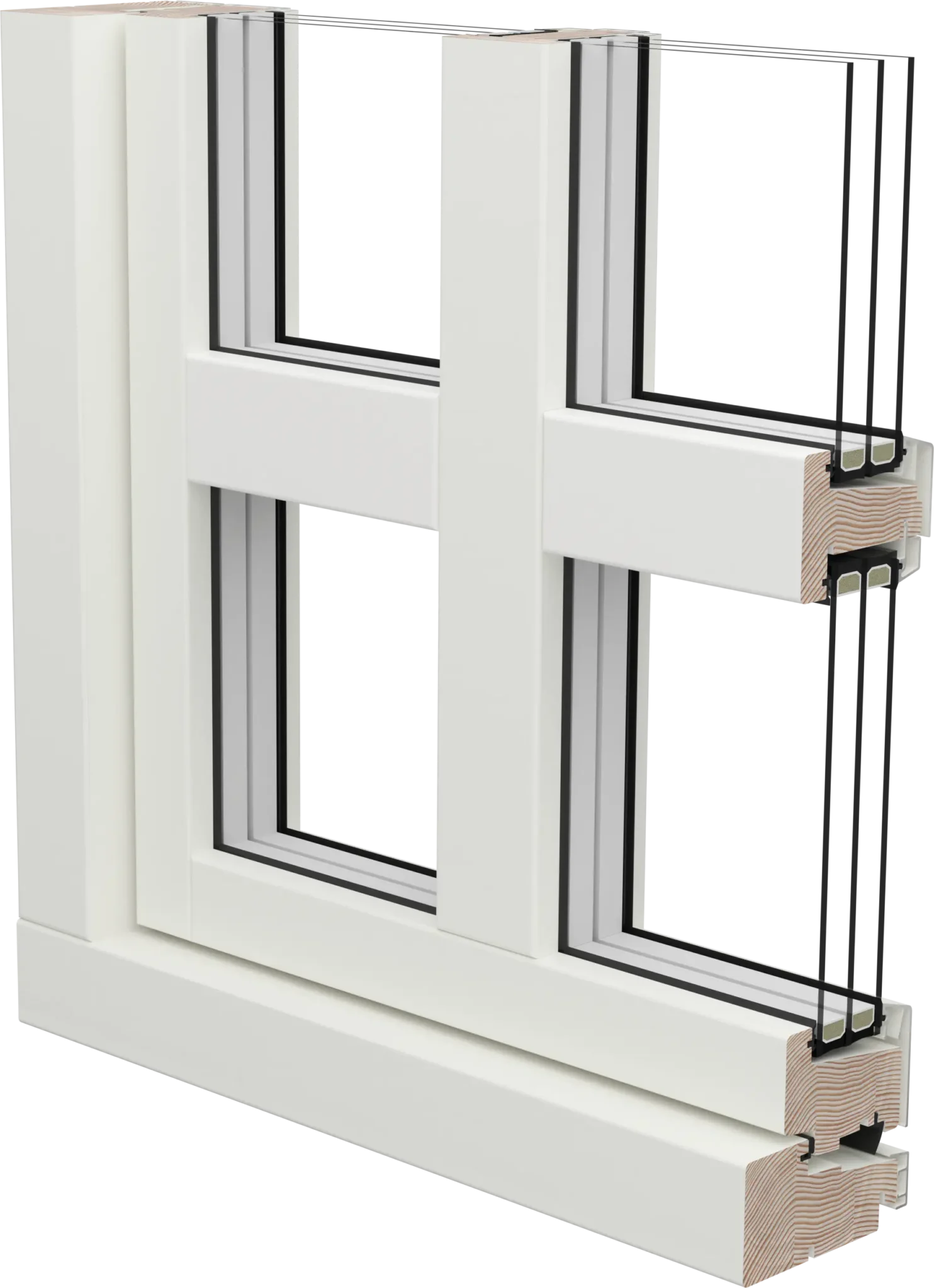 Glasdelande mittpost